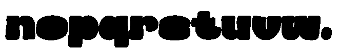 Food Menu Extrude Font LOWERCASE