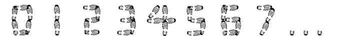 Foot Print-Regular Font OTHER CHARS