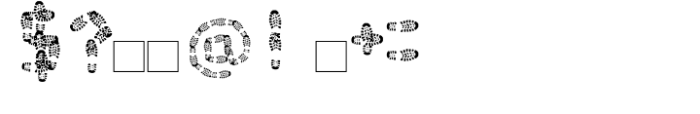 Foot Print-Regular Font OTHER CHARS