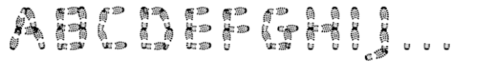 Foot Print-Regular Font UPPERCASE