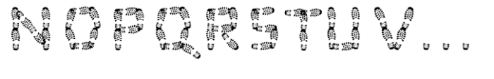Foot Print-Regular Font UPPERCASE