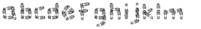 Foot Print Font LOWERCASE