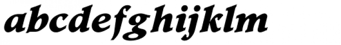 Footlight Std ExtraBold Italic Font LOWERCASE