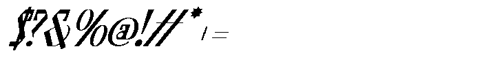 Foramte Bold Oblique Font OTHER CHARS