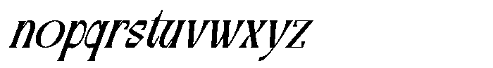 Foramte Bold Oblique Font LOWERCASE