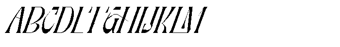 Foramte Oblique Font UPPERCASE