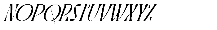 Foramte Oblique Font UPPERCASE