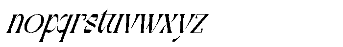 Foramte Oblique Font LOWERCASE