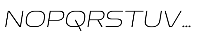 Fordek Extra Light Italic Font UPPERCASE