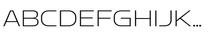 Fordek Extra Light Font UPPERCASE