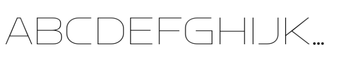 Fordek Thin Font UPPERCASE