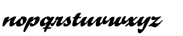 Fordive Font LOWERCASE
