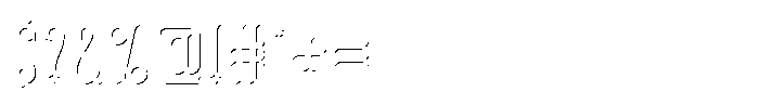 Fore Fish Shadow FX Font OTHER CHARS