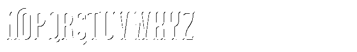 Fore Fish Shadow FX Font LOWERCASE