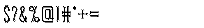 Fore Fish Shadow Font OTHER CHARS