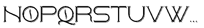 Fore Fish Shadow Font UPPERCASE