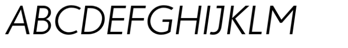Forecast Light Italic Font UPPERCASE