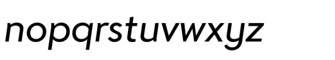 Forecast VF Italic Font LOWERCASE