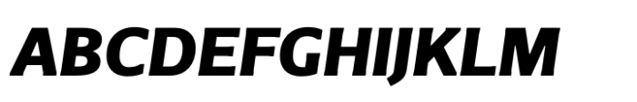 Foreday Sans Black Italic Font UPPERCASE