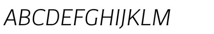 Foreday Sans Light Italic Font UPPERCASE