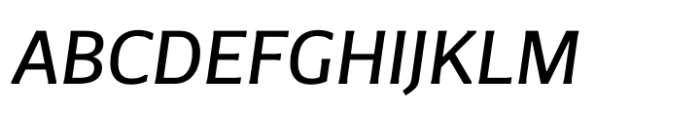 Foreday Sans Medium Italic Font UPPERCASE
