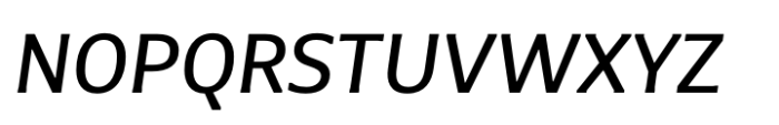 Foreday Sans Medium Italic Font UPPERCASE