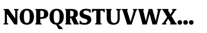 Foreday Semi Serif Black Font UPPERCASE