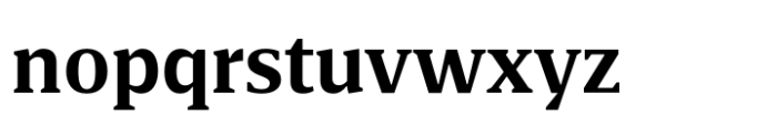 Foreday Semi Serif Extra Bold Font LOWERCASE