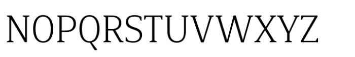 Foreday Semi Serif Light Font UPPERCASE