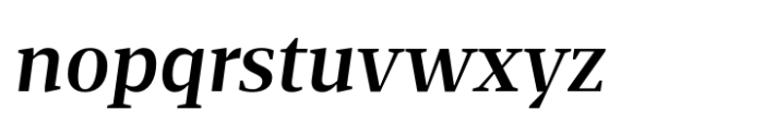Foreday Serif Bold Italic Font LOWERCASE