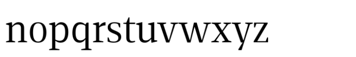 Foreday Serif Book Font LOWERCASE