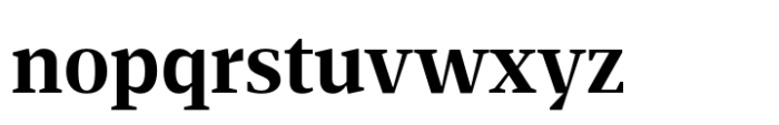 Foreday Serif Extra Bold Font LOWERCASE