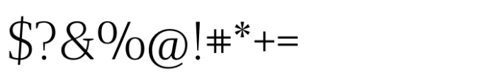 Foreday Serif Light Font OTHER CHARS