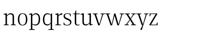Foreday Serif Light Font LOWERCASE