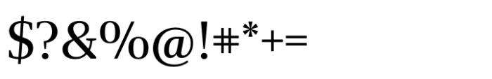 Foreday Serif Medium Font OTHER CHARS