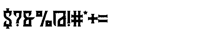 Foregone Rough 1 Font OTHER CHARS