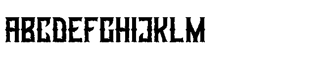 Foregone Rough 1 Font UPPERCASE