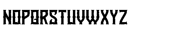 Foregone Rough 1 Font UPPERCASE