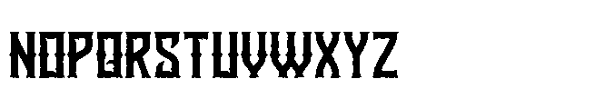 Foregone Rough 1 Font LOWERCASE