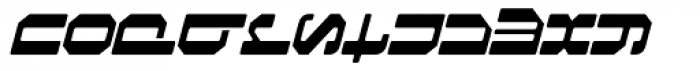Foreign Language Oblique Font LOWERCASE