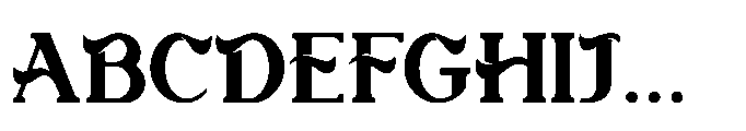 Forelock Art Bold Font UPPERCASE