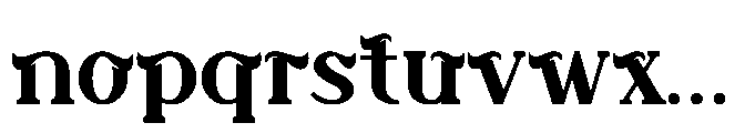Forelock Art Bold Font LOWERCASE