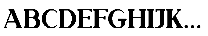 Forelock St Bold Font UPPERCASE