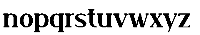 Forelock St Bold Font LOWERCASE