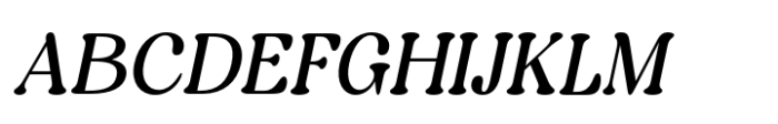 Forena Italic Font UPPERCASE