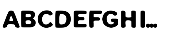 Forest Trophy Textured Rounded Font LOWERCASE