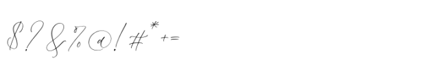 Foresta Monesta Script Regular Font OTHER CHARS