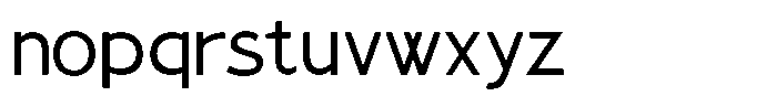 Forgate Font LOWERCASE