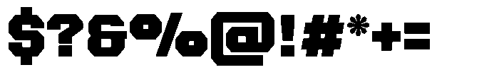 Forge Block Black Font OTHER CHARS