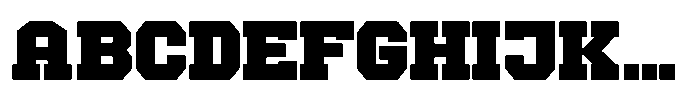 Forge Block Black Font UPPERCASE